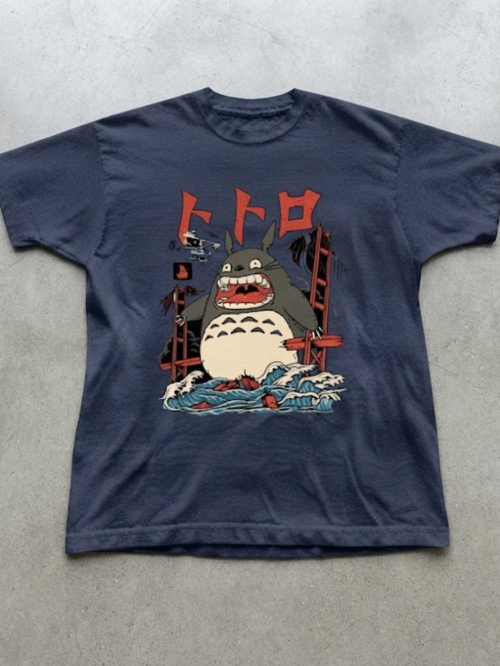Totoro Japanese Art Anime Style Graphic Gildan T-Shirt